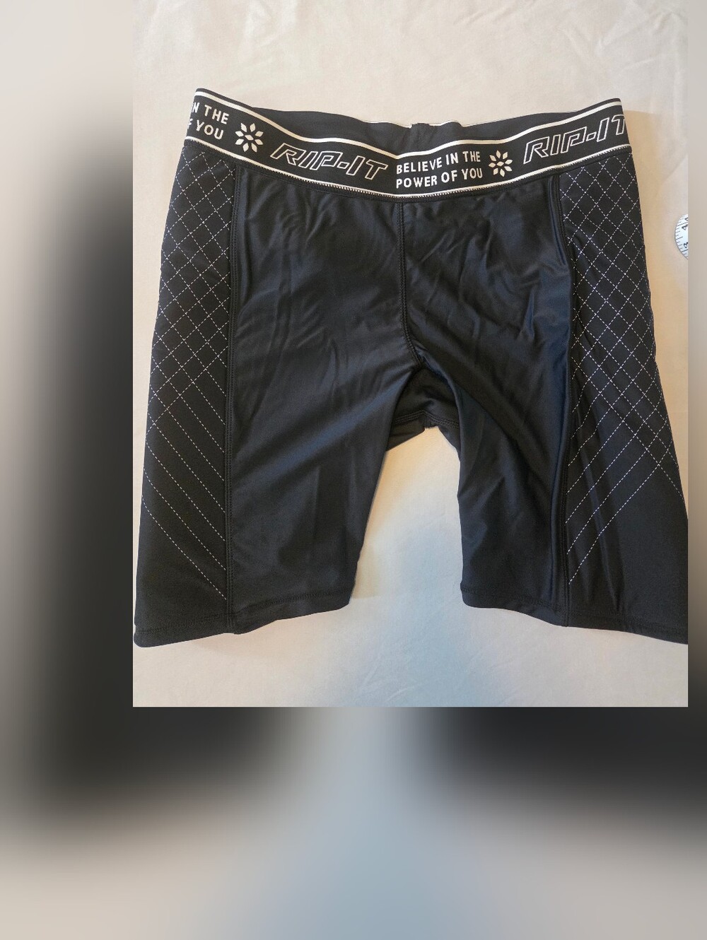 RIP-IT Men’s (Women’s listed category) Black Athletic Compression Shorts